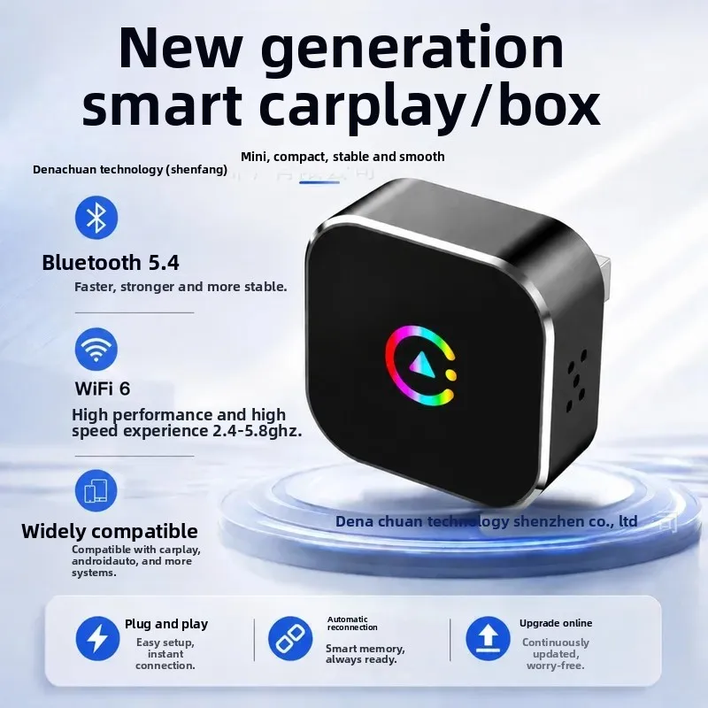 2 In 1 Apple The Box Converts Wired To Wireless Carplay Adapter For Vehicle-Machine Connectivity
