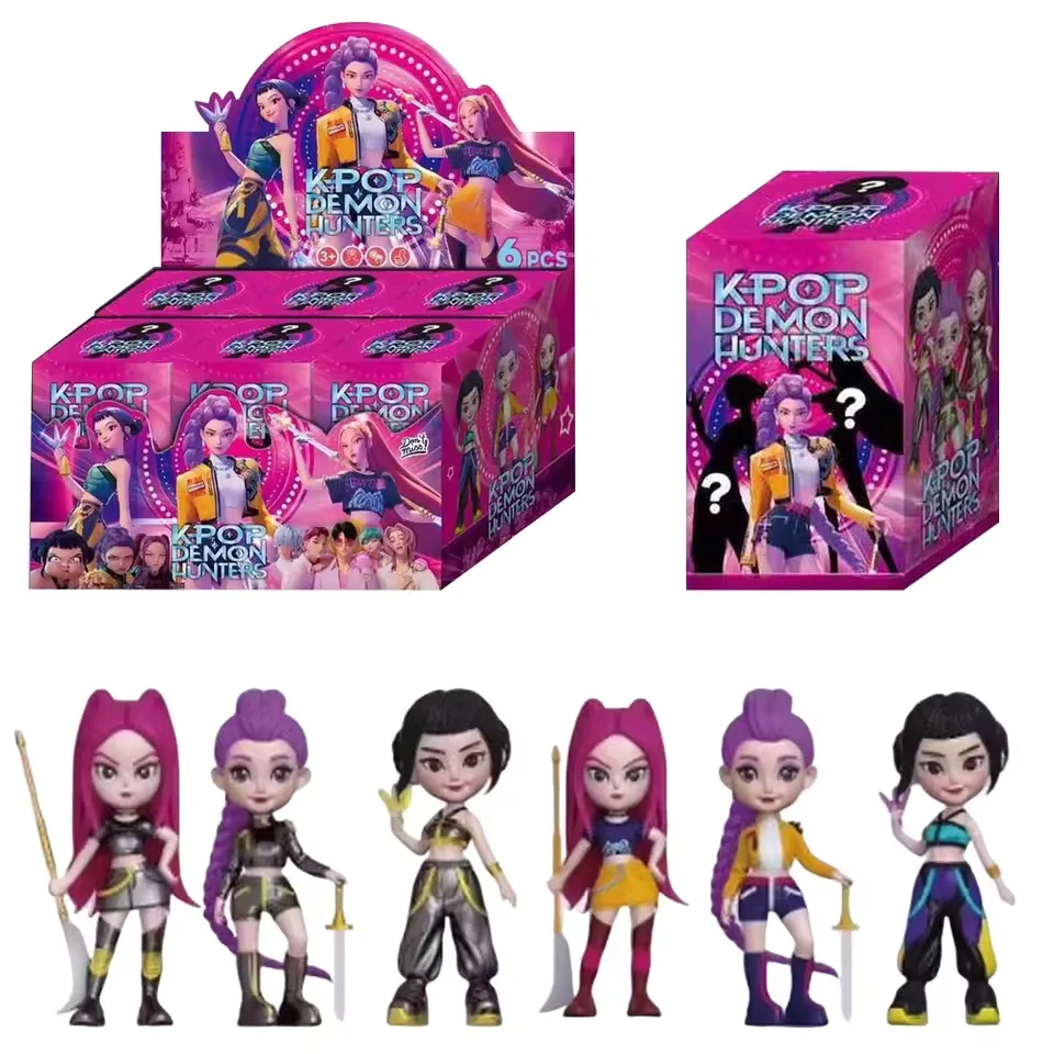 

NEW Demon Hunter Girls Blind Box 2.5-4" Figure Set + Keychain | Mystery Unboxing Fun! surprise box figura de acción toys