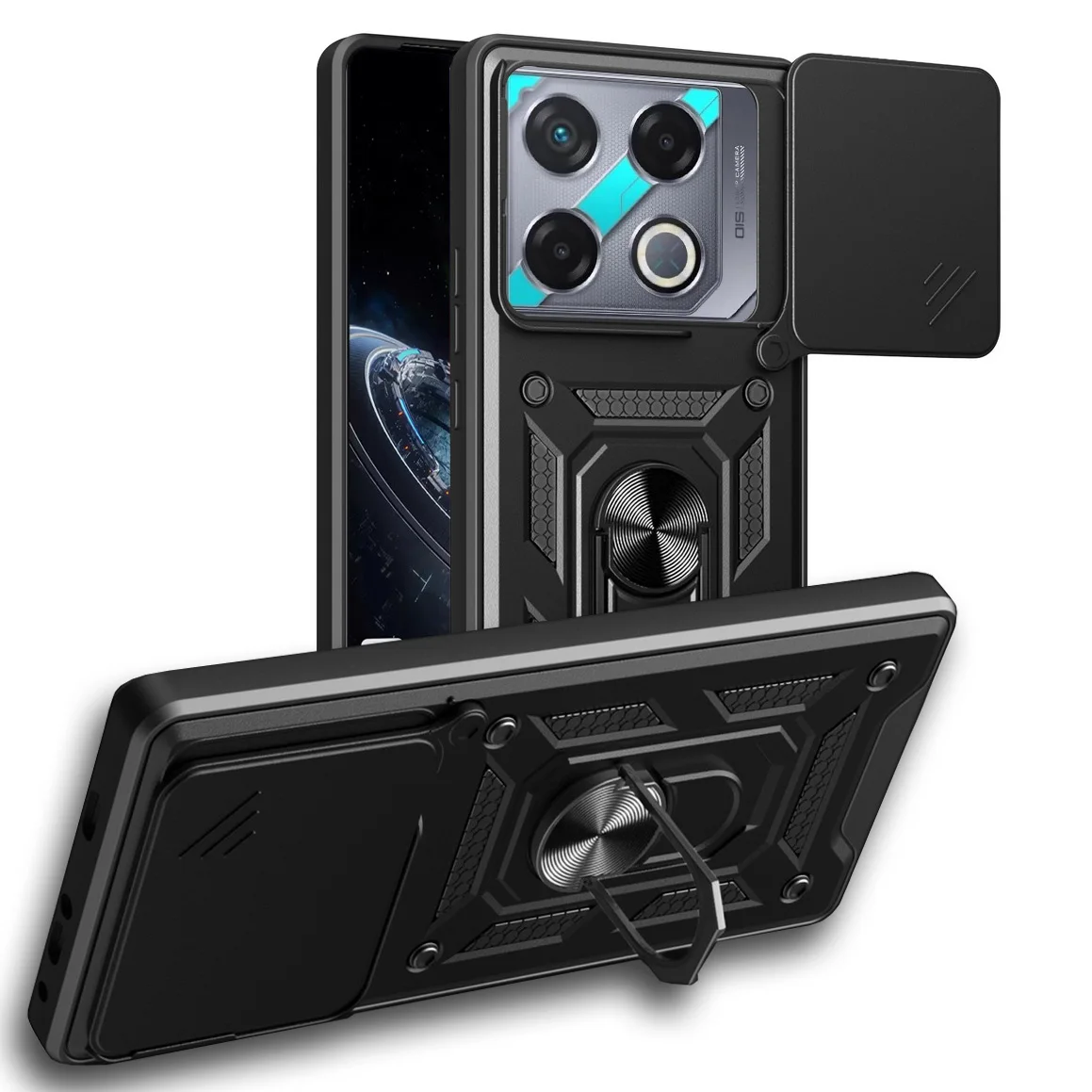 Camera protect case for INFINIX GT  20 Pro GT20 Pro Infinix Note 40 Pro + Note 40 Pro Note40  Armor Hybrid Ring Cover