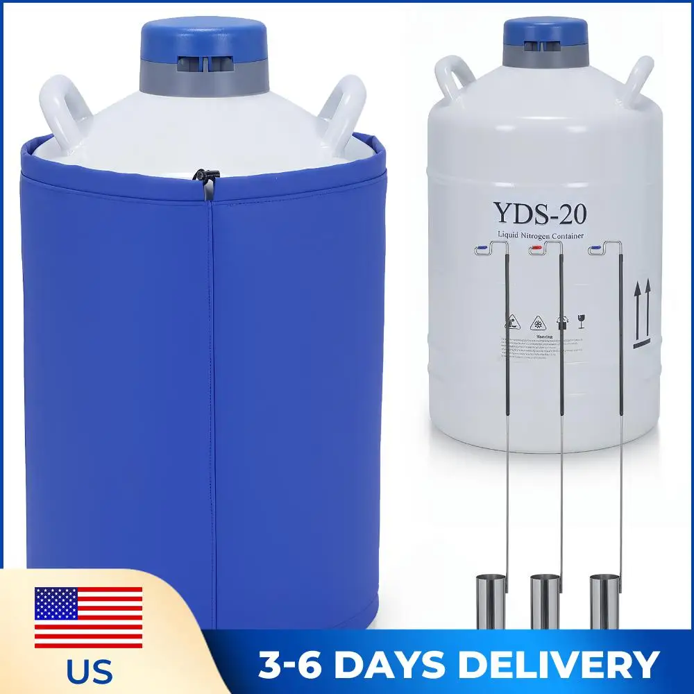 

20-литровый алюминиевый термоконтейнер для семени с 3 емкостями и сумкой для переноски, для хранения жидкого кислорода (LN2) в индустрии красоты