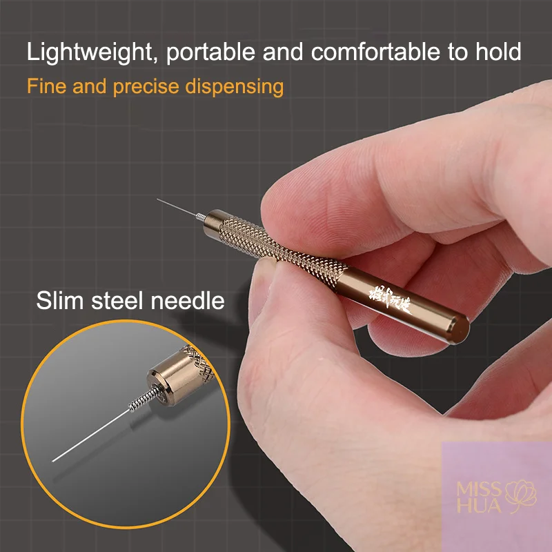 2025 NEW HUA HUA MS107 Metal Precision Glue Dispenser For Scale Model Building Tools CA Glue Applicator Hobby DIY Craft Tool