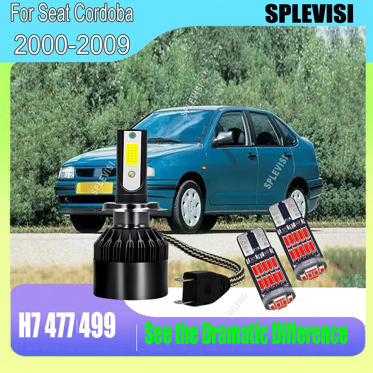 

LED H7 60W Headlight Bulb The Clear in Brightness & Longevity For Seat Cordoba 2000 2001 2002 2003 2004 2005 2006 2007 2008 2009