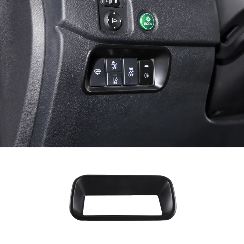 

For Honda Pilot 2015-2022 ABS Car Fog Lamp Switch Frame Decorative Cover Interior Molding Accessories LHD