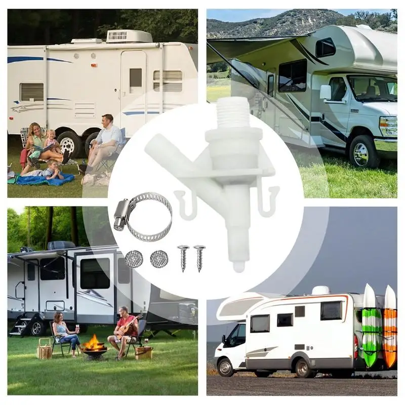 Kit di sostituzione della valvola del WC per camper Set di valvole per WC per auto da campeggio Parti e accessori per camper Gruppo kit di sostituzione della valvola di scarico