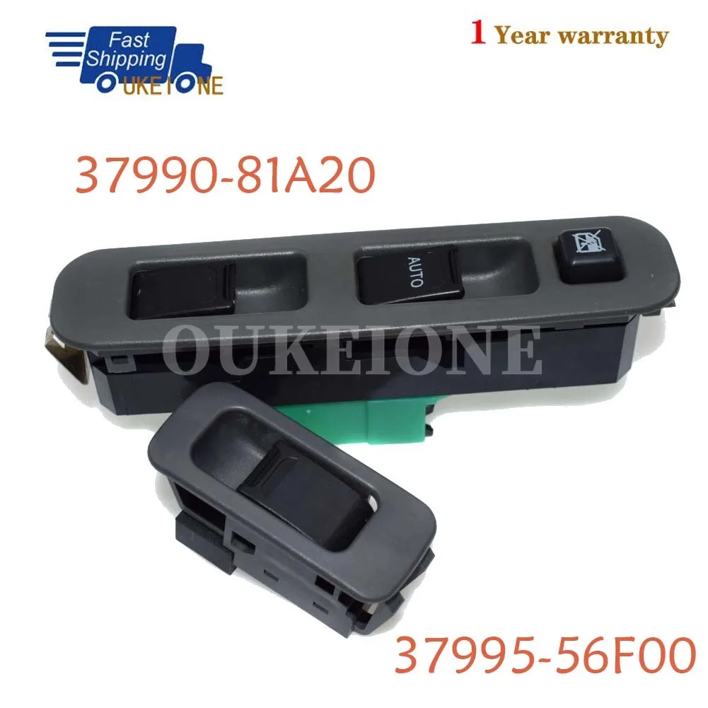 37990-81A20 37995-56F00 Кнопка переключения электрического стеклоподъемника для 1998-2011 2012 2013 2014 2015 Suzuki Jimny FJ 1.3 16V 37990-81A20 37995-56F00 Кнопка переключения электрического стеклоподъемника для 1998-2011 2012 2013 2014 2015 Suzuki Jimny FJ 1.3 16V