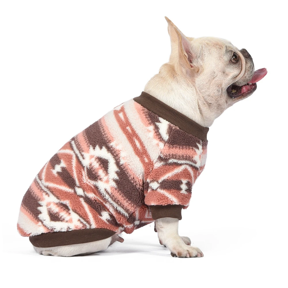 Pet Warm Sweater Autumn Winter Medium Small Dog Clothes Fashion Plush Pajamas Kitten Puppy Pullover Pomeranian Chihuahua Pug