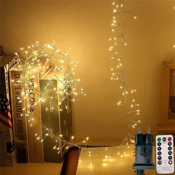 Luce della stringa del LED 30M/60M Filo di rame Petardo Fariy Ghirlanda Luce Matrimonio Albero di Natale Luce Decorazione del partito Luci