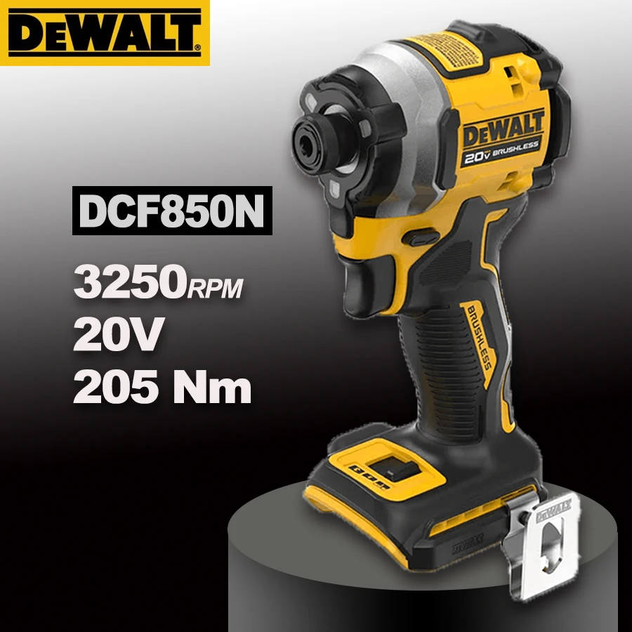 

DEWALT DCF850N электрическая дрель 20 в электрический шуруповерт Ударная дрель литий-ионный 1/4 дюймов бесщеточный перезаряжаемый электроинструмент