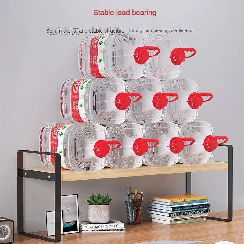 Student Dormitory Desktop Book Storage Rack Layered Sorting of Office Desk Clutter Bedroom Cosmetics Perfume Iron Storage Rack