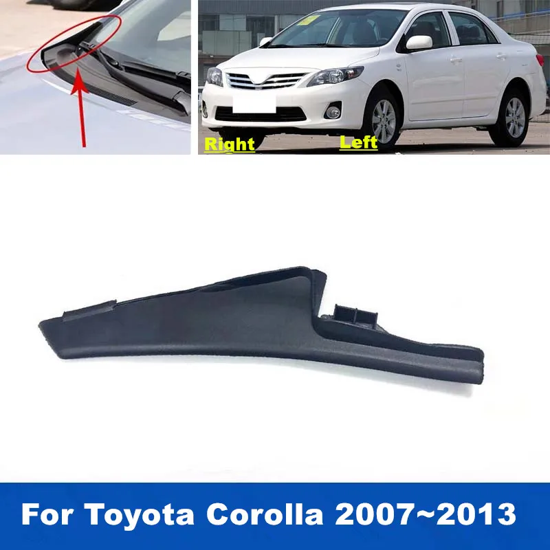 

1PCS Front Windshield Wrap Deflector Wiper Side Trim Cover 53824-02020 53823-02020 For Toyota Corolla 2007 2008 2009 2010~2013