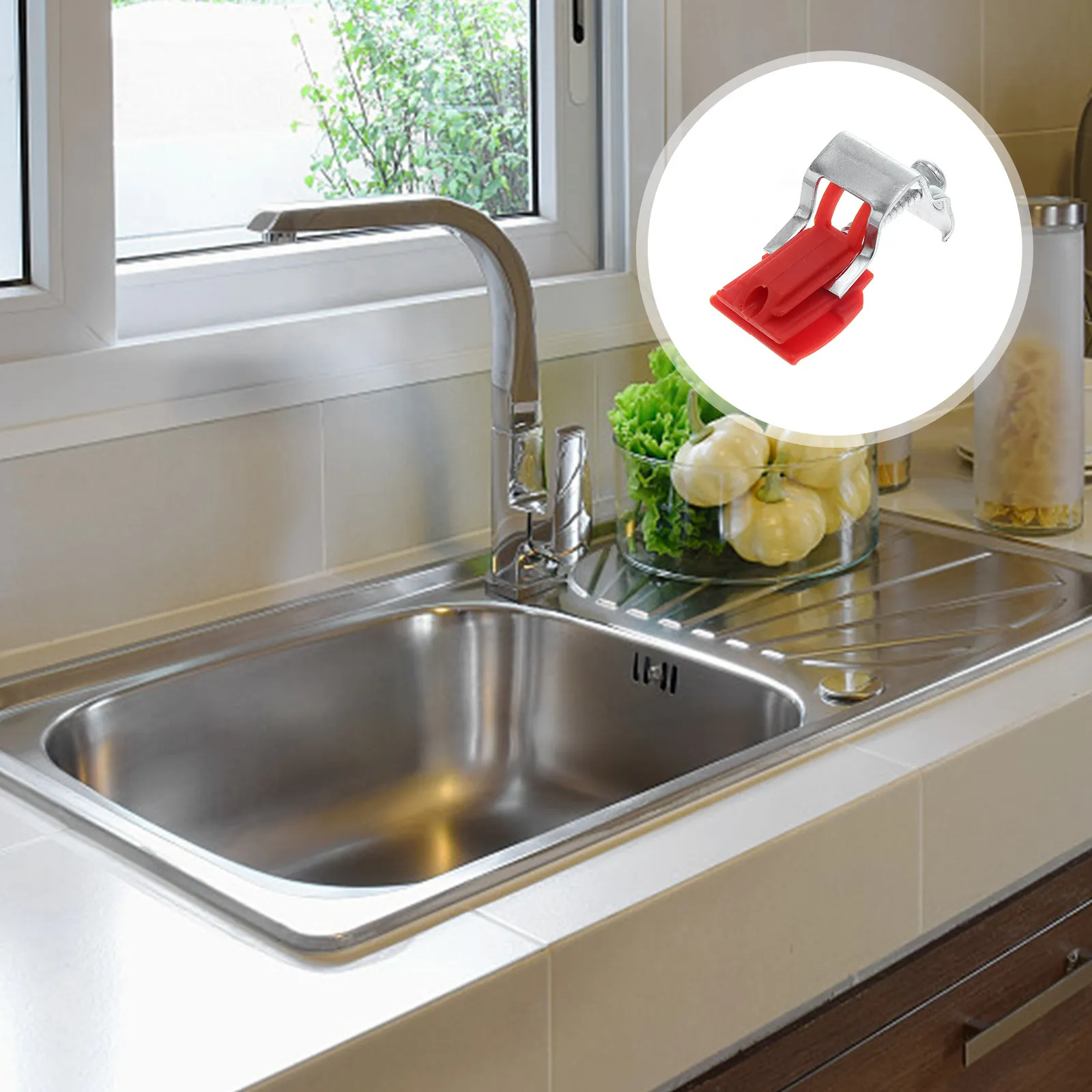 5Pcs Professional Kitchen Sink Fixing Accessories Heavy Duty Mounting Clips for Sink Support Easy Installation No Wall Damage
