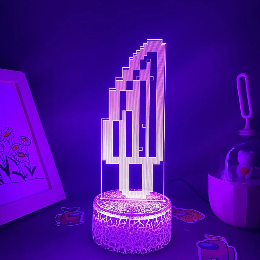 Game The Binding of Isaac Rebirth Item Mom\'s Knife 3D Led Neon Nightlight Gift For Boyfriend Bedroom Decor Gamers Prop Lava Lamp