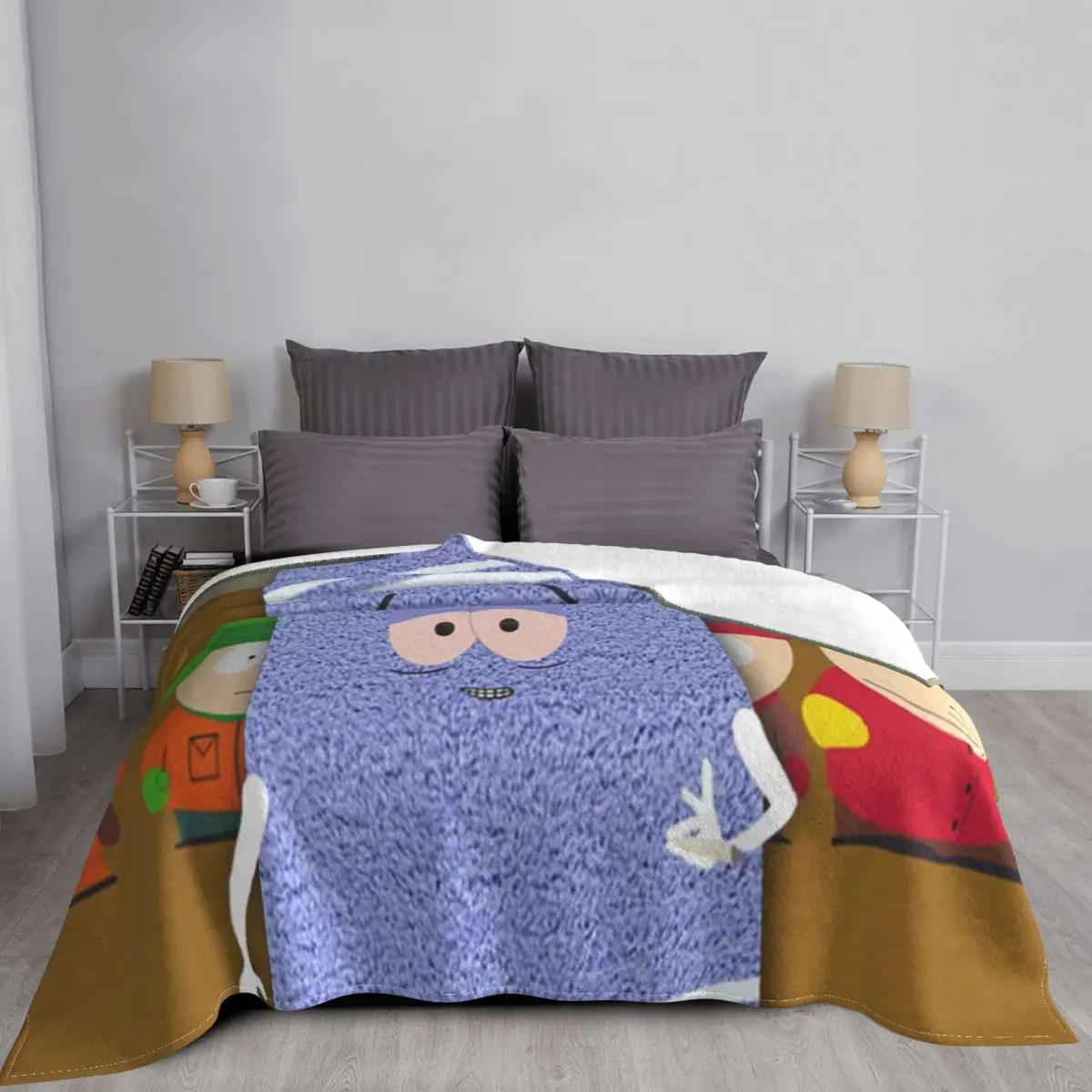 Southpark Towelie 812 Blanket Bedspread Bed Plaid Bed Cover Muslin Plaid Blanket Hoodie Winter Bed Covers Luxury Beach Towel