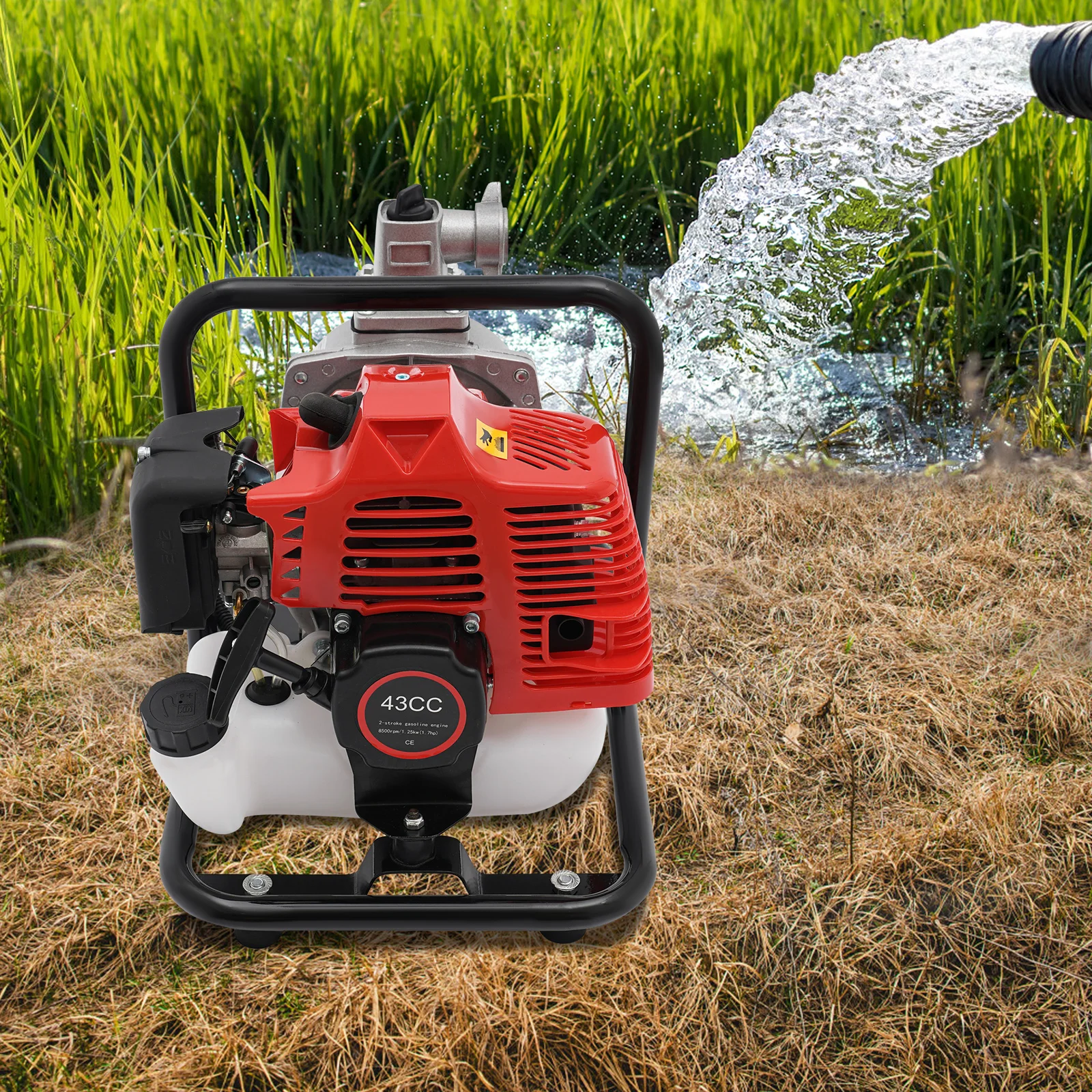 43CC 2-stroke Engine Water Pump Water Transfer Pump Gasoline Engine for Irrigation, Landscaping, Urban maintenance