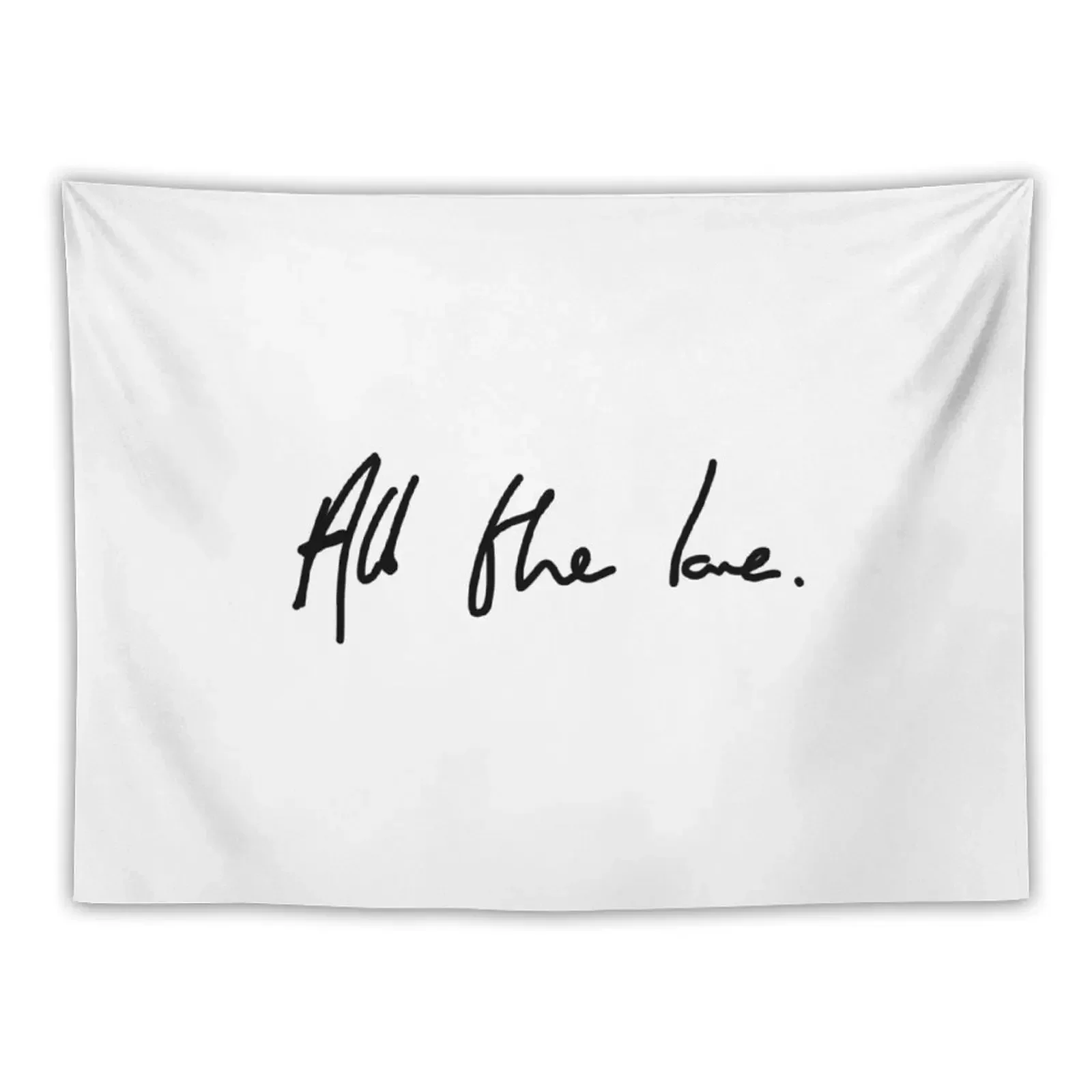 All the Love H Styles Handwriting Design Tapestry Wall Hanging Custom Bedroom Decor Aesthetic Tapestry