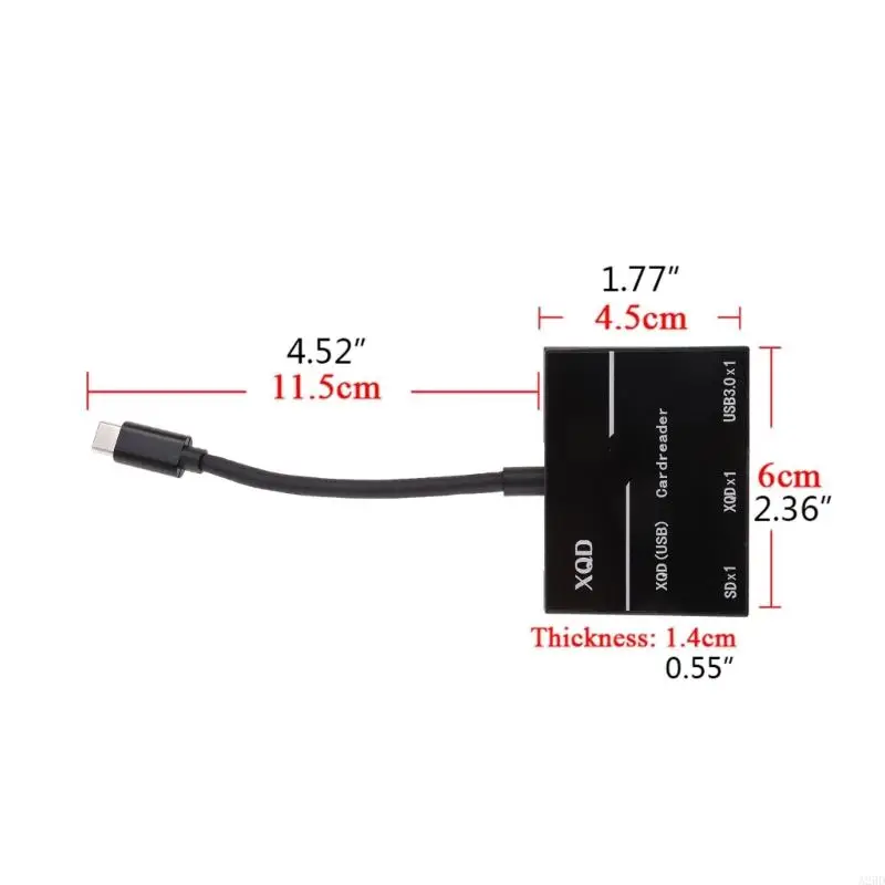 A2BD USB Type C Carte Reader pour l'ordinateur portable Type-C Type-C support XQD / pour / pour