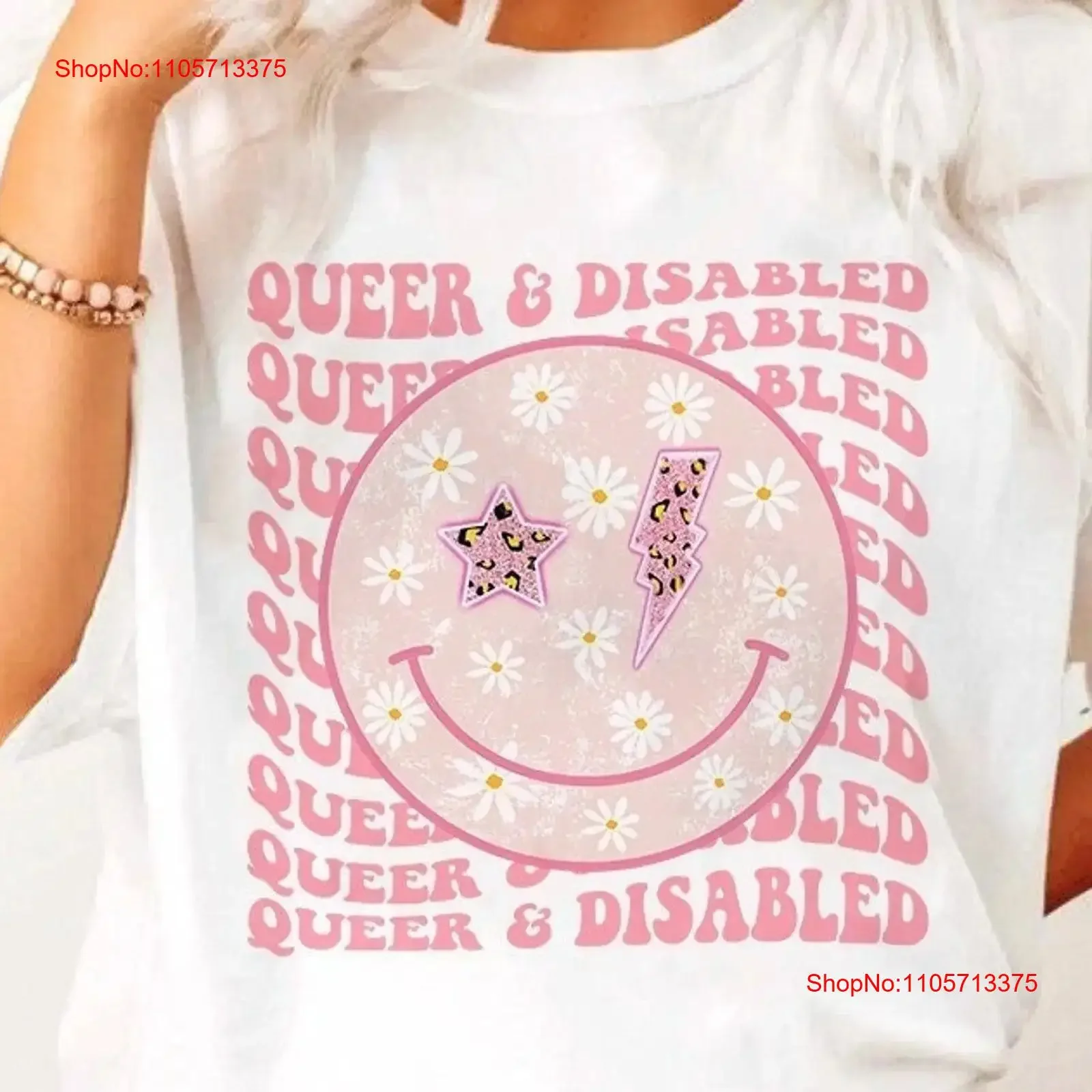Queer and disabled shirt chronic illness hidden disability invisible preppy neurodivergent vintage Washed Top For Everyday Wear