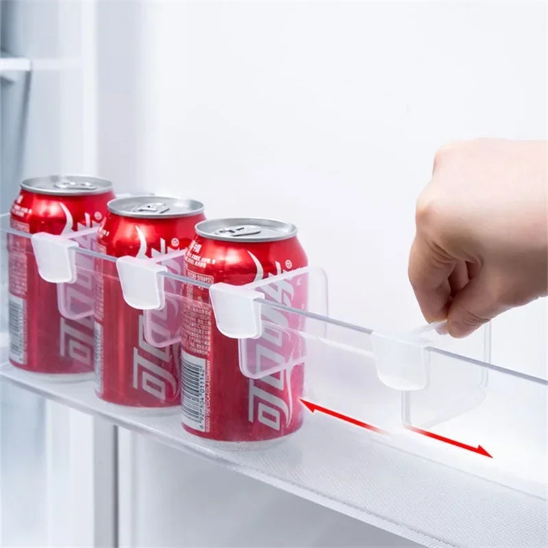 Refrigerator Storage Partition Board Retractable Plastic Divider Storage Splint Kitchen Bottle Can Shelf Organizer