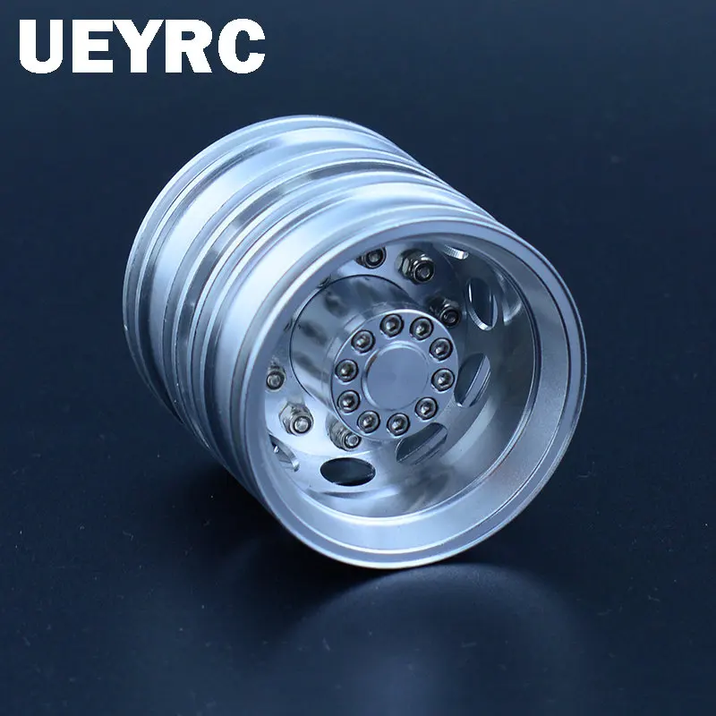 

1 Pair Metal Rear Hub CNC Aluminum Alloy Wheel Rim for 1/14 Tamiya RC Truck Trailer SCANIA 770S VOLVO BENZ MAN TGX LESU Car Toy