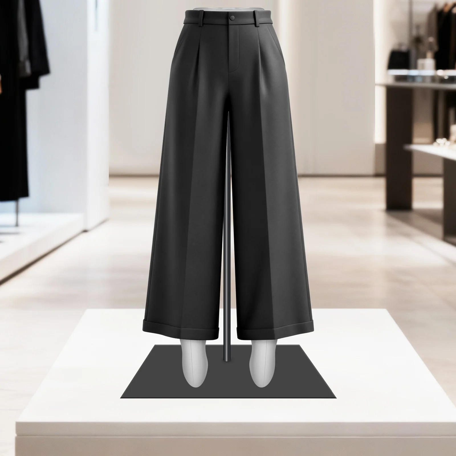 

Inflatable Female Half Body Leg Mannequin Premium Material Foldable Stockings Socks Pants Display for Clothing Shop