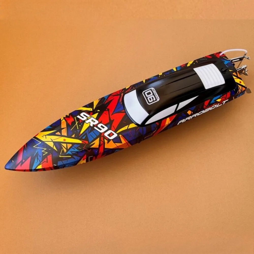 เรือบังคับวิทยุ 90 ซม. ความเร็ว 70 กม./ชม. มอเตอร์ไร้แปรงถ่าน Orlans 79805 SR90 เรือบังคับวิทยุ ตั้งท่าอัตโนมัติ รุ่น RTR ของเล่นเรือบังคับวิทยุ ของขวัญ