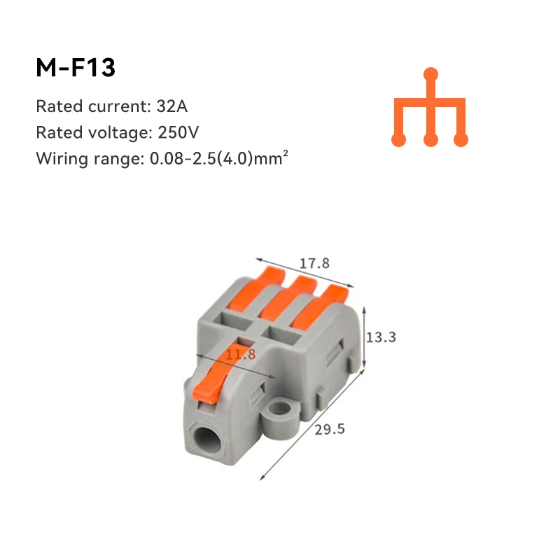 10/30/50 PCS Mini Snelle Bedrading Kabel Connectors Universele Compact Splitter Elektrische Geleiders Push-in Thuis klemmenblok