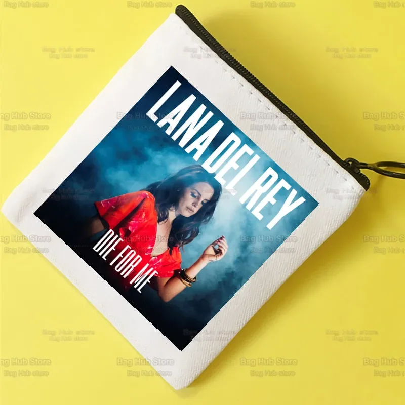 لانا ديل ري النسخة الكورية بسيطة صغيرة مربع قماش محفظة نسائية للعملات المعدنية مخصص محفظة نسائية للعملات المعدنية التوضيح مفتاح حافظة بسيطة حقيبة ملابس صغيرة #1