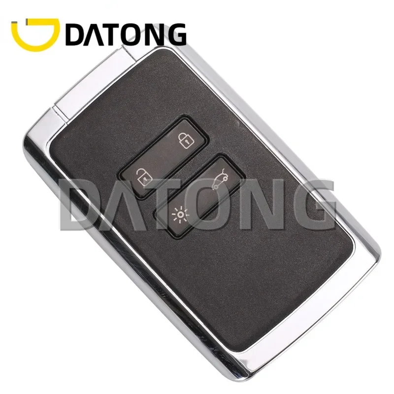 CHANKey 4 Button Car less Entry Smart Remote Shell For Renault Megane Koleos Auto Case Fob Replacement