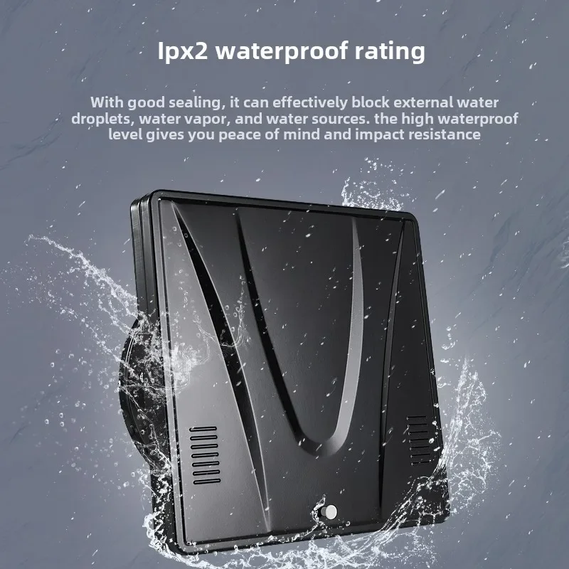 Exaustor poderoso de 220V para cozinha e uso doméstico, extrator de fumaça com tampa articulada para janela montada na parede de 10 polegadas