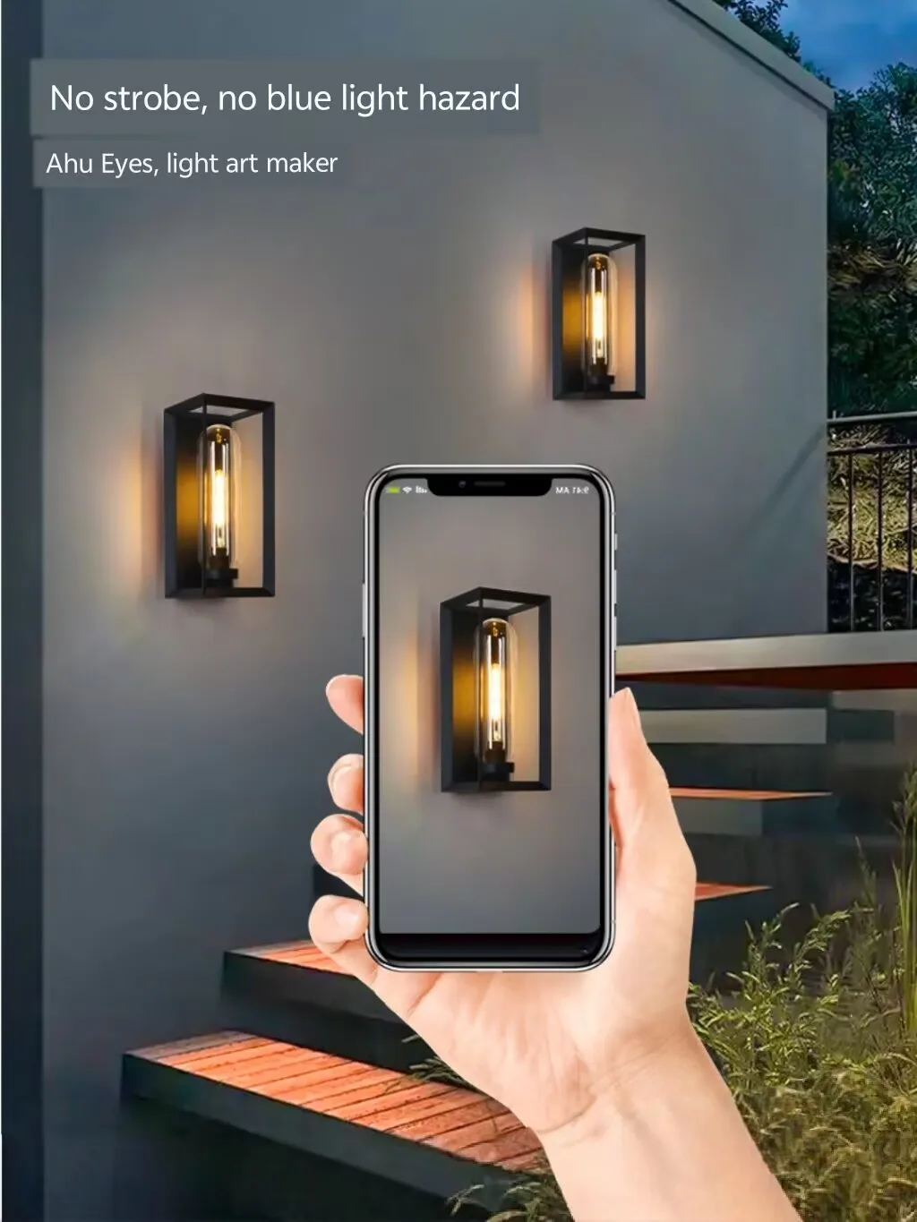 Modern outdoor waterproof wall lamp, villa exterior wall gate rainproof wall lamp, balcony, terrace and outdoor courtyard lamp