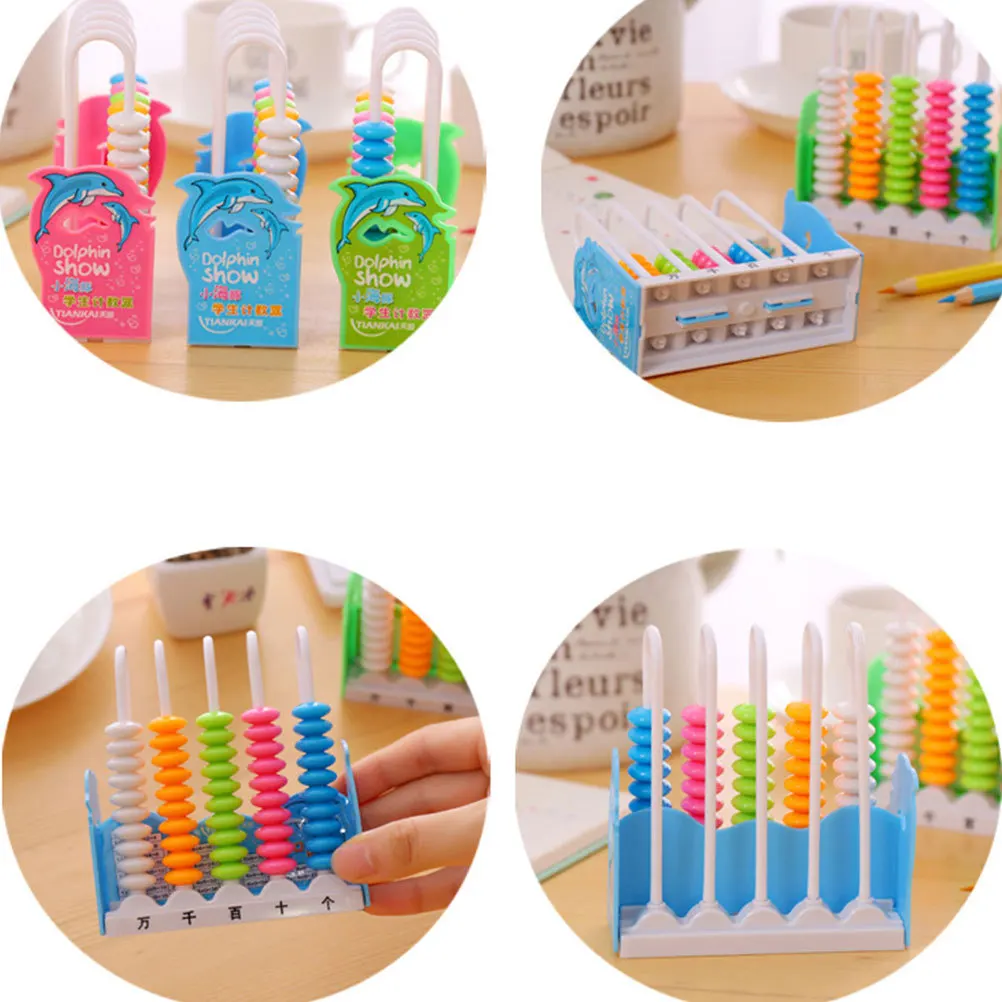 

2Pcs Colorful Learning Abacus Counters for Children Math Numbers Educational Tools Promote Handeye Coordination Skills