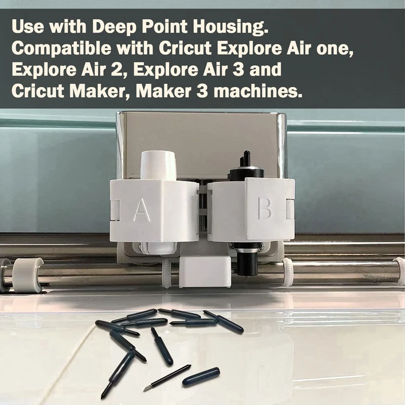 Lame di ricambio per taglio a punta profonda compatibili con la lama della macchina da taglio Explorer Air/Air 2/Explore Air 3 Roland Plotter Maker