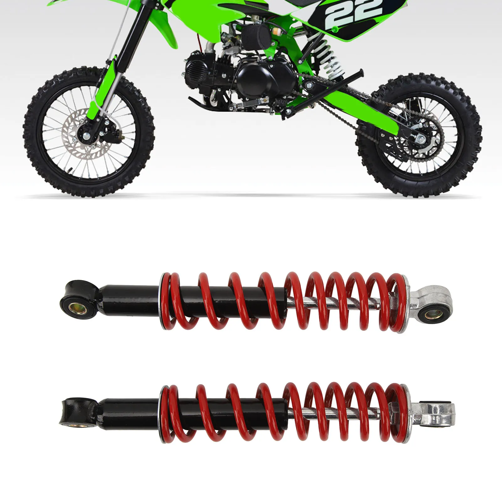 270mm Shocks Absorber Steel Alloy Spring Adjustable Suspension Shock Strut Damper For 50cc To 125cc Dirt Pit Bike ATV Go Kart