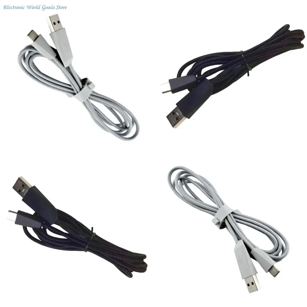 A3PD Long Last PVC USB Chargers Cord Optimized For ROG DeltaS High Performances Gaming Headsets Data Cable 70.87in