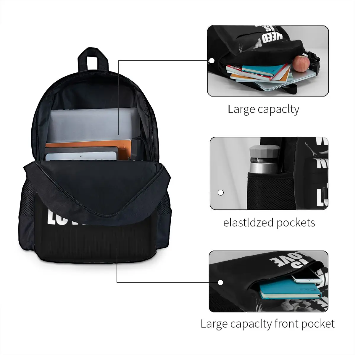 Canserbero Large Capacity Backpack Cute Swimming Gymnast Bag School Sport Bag