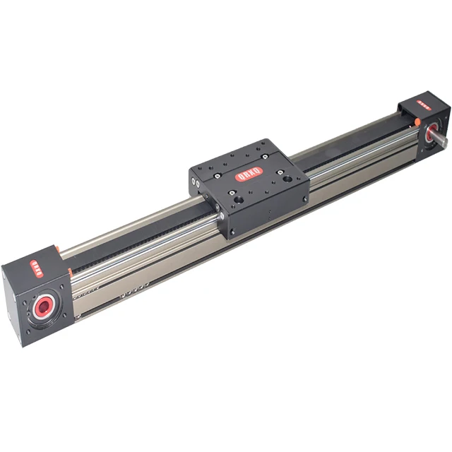 QRXQ RXP-50 Linear Module Rail Synchronous Belt High Precision Stepper Motor Customizable Length Low Noise Core Bearing