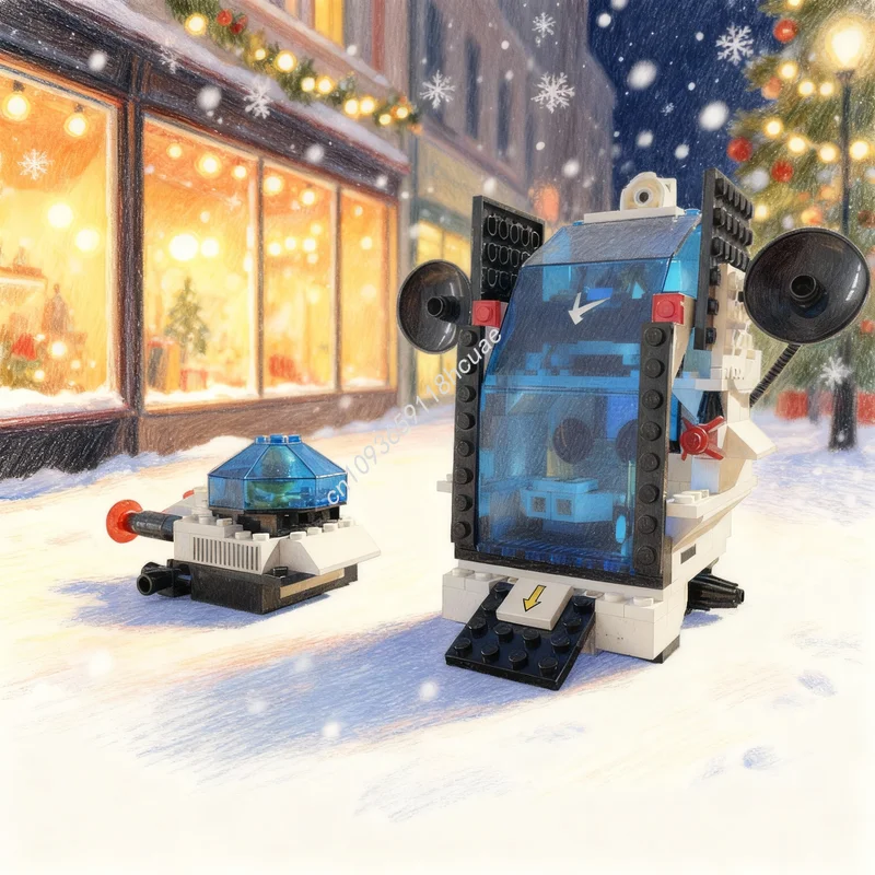 

210pcs MOC Space Futuron Starport Model Building Blocks Toys Christmas Gifts Architecture Assemble DIY Education Creative Idea