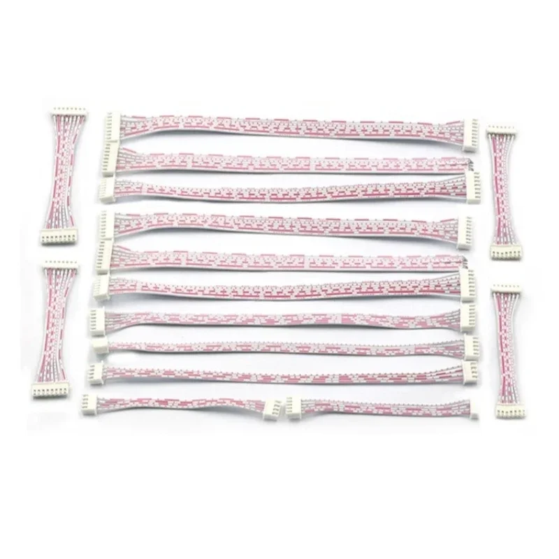25Pcs 26AWG JST 2.54mm Pitch Connector Cable XH2.54 Plug Line length 20/10CM Red and white 2P/3P/4P/5P/6P/7P/8P/9P/10P/11P/12P