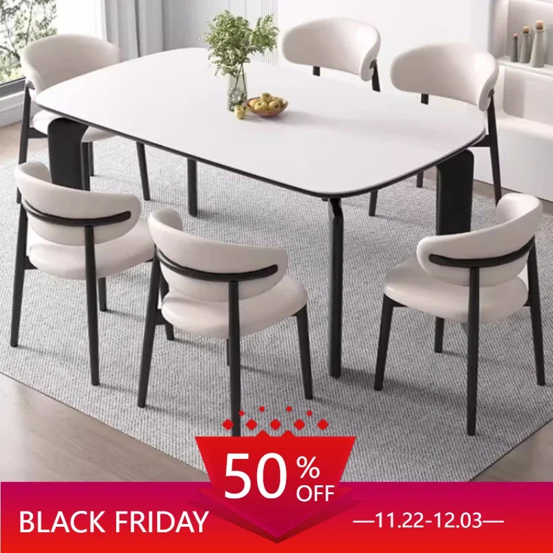 

Luxury Dining Table Service Sedentary Room Modern Rooms Designer White Coffee Dinning Tables Bord Bwrdd Kitchen Marble Modern