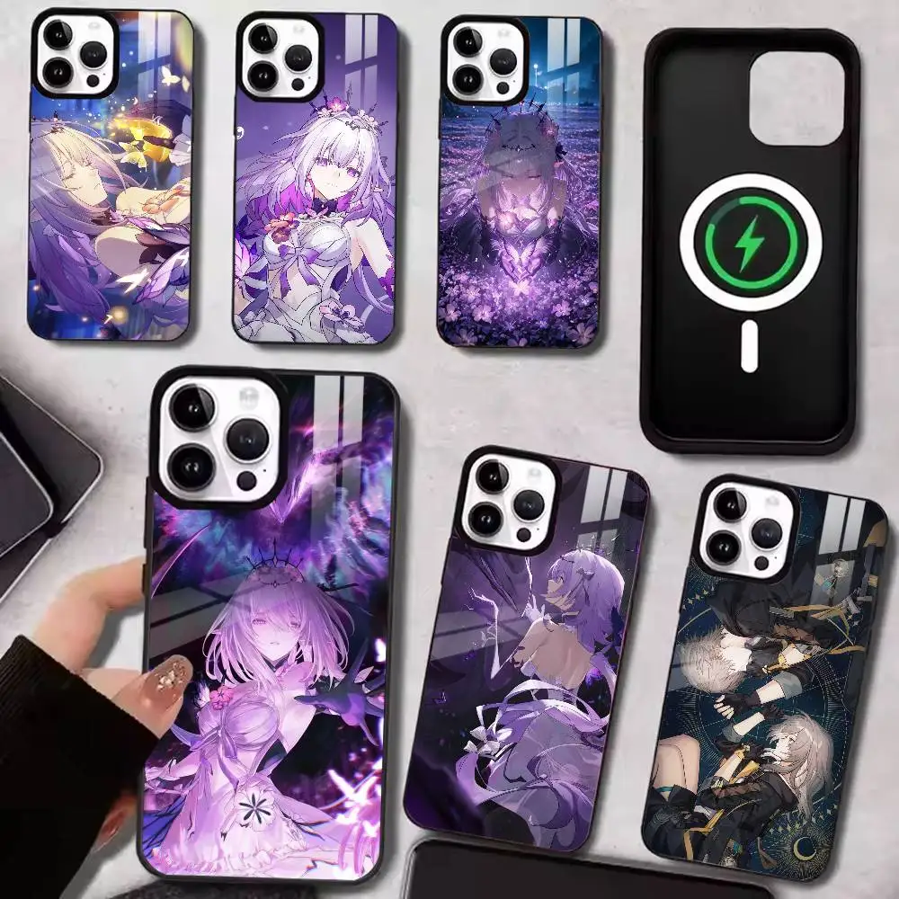 Castorice HSR H-Honkai Star Rails  Phone Case Magnetic For iPhone15,11,17,14,13,12,16 Plus,Pro