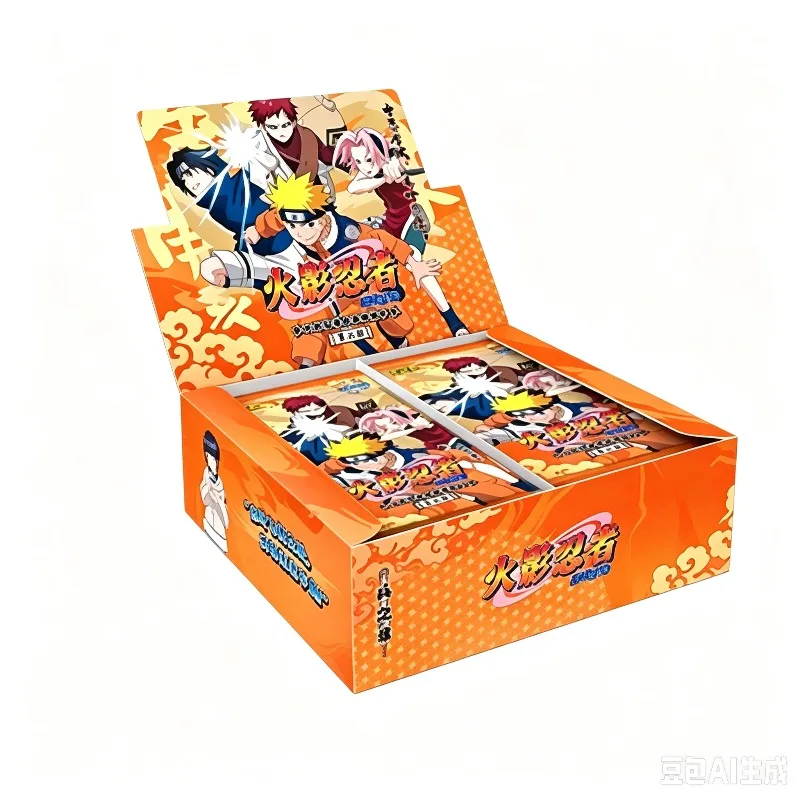 Trendy Anime KAYOU Officially Licensed Naruto Trading Card Box Heritage Collection Chapter 8 Hei Zhi Zhang Booster Box 30 Packs