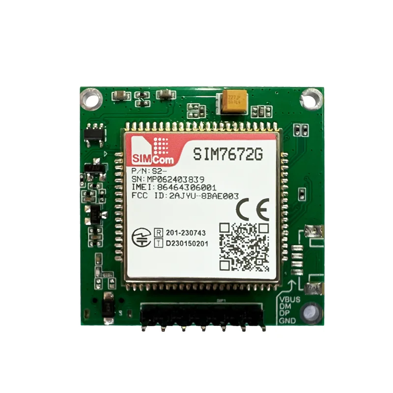SIMCOM SIM7672G SIM7672G-MNGV Single-row needle Core Board 4G LTE CAT1 Module Support GNSS Global band Modem Board with Antenna