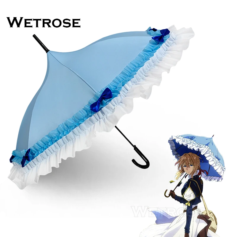 البنفسجي Evergarden تأثيري مظلة طويلة ، الدعائم تأثيري ، الاشياء ، Vi leidenschaftliche خادمة جندي ، أنيمي هالوين