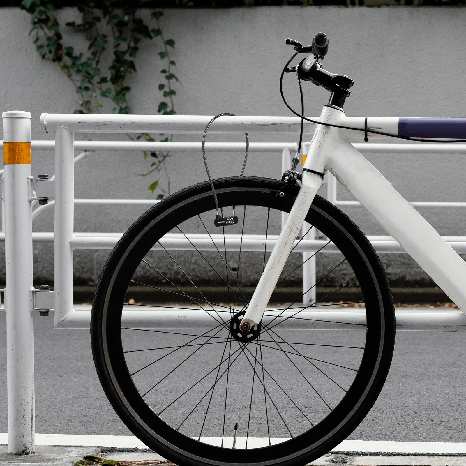 

4 Digit Combination Lock Long Shackle Zinc Alloy Cable Resettable Code Weatherproof Locker Toolbox Suitcase Backpack Travel Gate