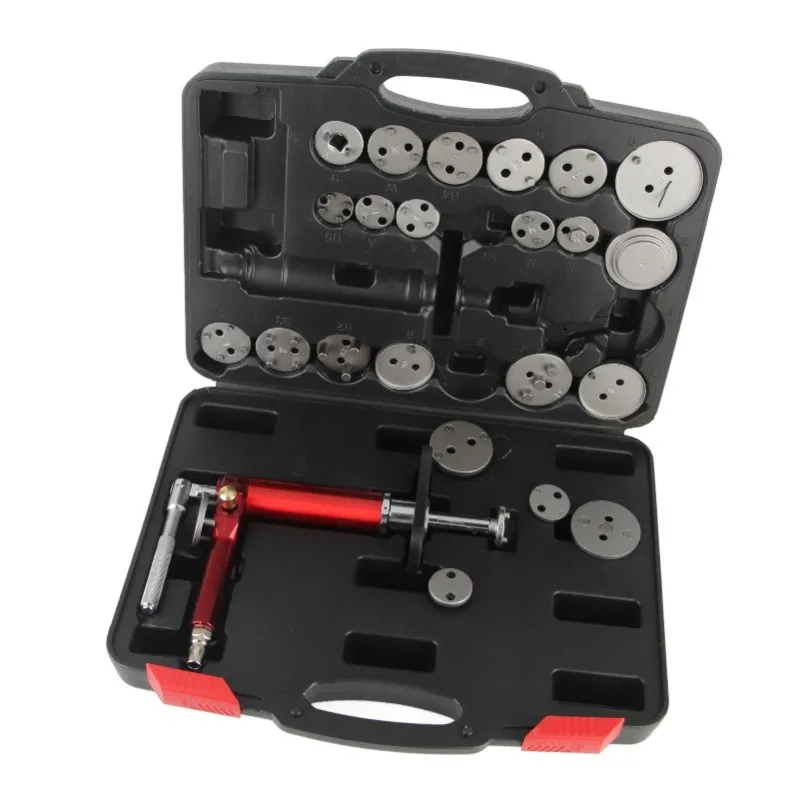 24PCS Brake Piston Wind Back Tool Kit 45 Steel 118psi High Efficiency Universal Fit for Cars Pneumatic Air Rewind Tool