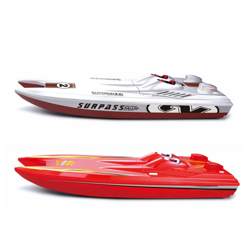 RC Speedboat Brinquedos Infantis Elétrico Barco De Controle Remoto Água Ao Ar Livre De Alta Velocidade De Lancha Modelo Presente Brinquedo