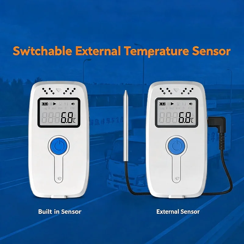 RC-4Pro Temperature Humidity Data Logger USB Recorder Pharmacy Refrigerator Cold Chain Vaccine Monitoring PDF 64000