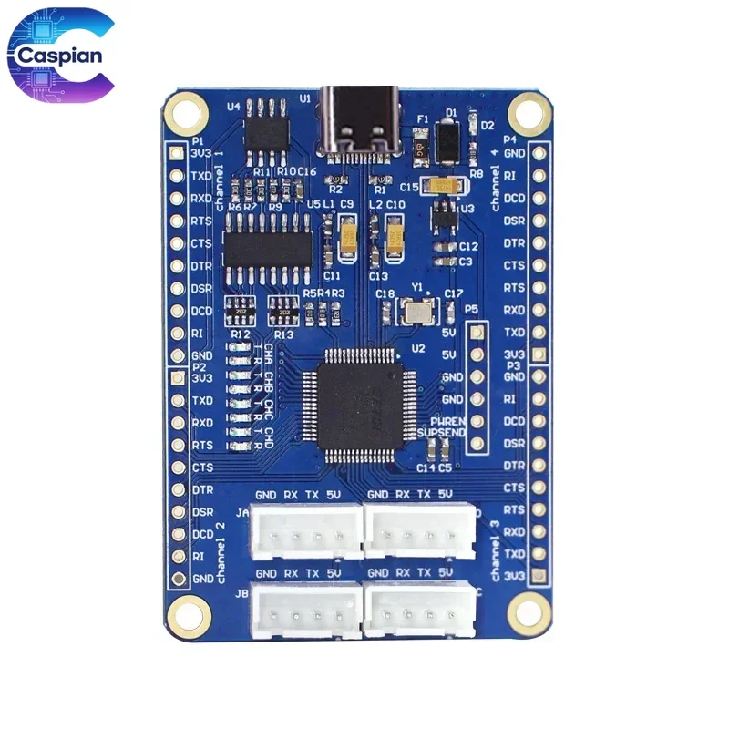 FT4232HL USB to 4 Channel TTL Serial Port Module Multi Voltage 1.8V 3.3V 5V for Arduino