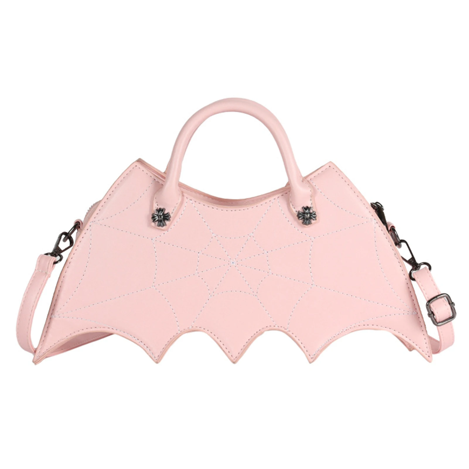 

New 2023 High-capacity Halloween Bat-Shaped Messenger Bag Wear-resistant Waterproof PU Bags Shoulder Bag For Woman Girl Female