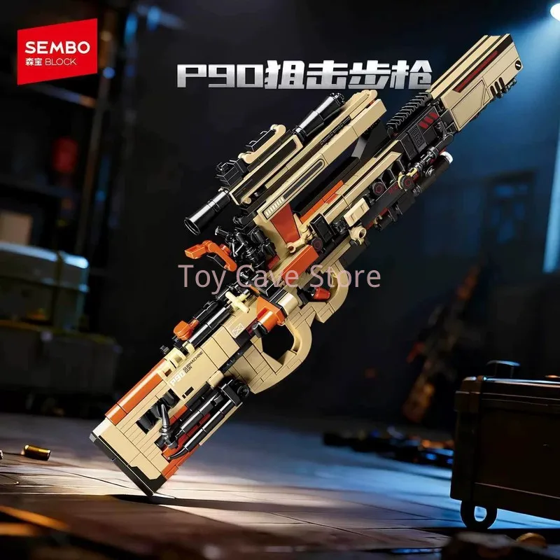 Sembo Block Svd Sniper Rifle Building Blocks 8 In 1 Assembled Bricks Collectible Model Toy Ideal Gift Men Hobby Display Toy